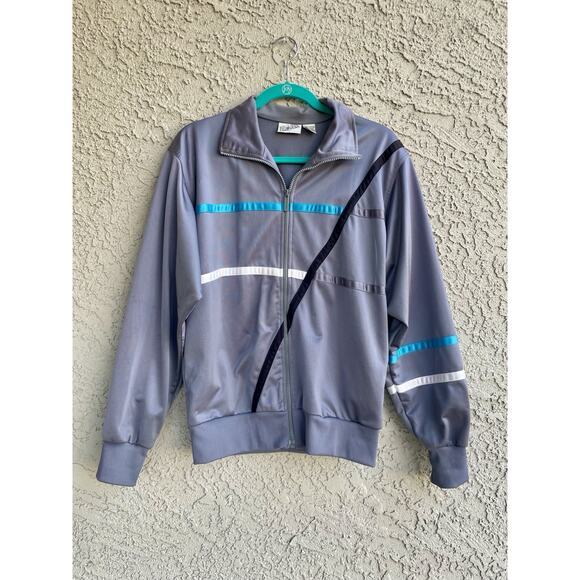 Vintage Mens 80s Profile Track Jacket Sz M - Picture 2 of 4
